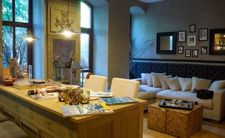 Representative living room interior