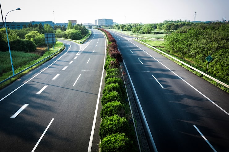 Representative multi-lane highway